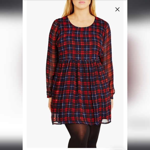 NWT City Chic " check me out" dress sz XS/14 - Picture 4 of 4